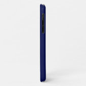 Modernes Monogramm Navy Blue Case-Mate iPhone Hülle (Hinten/Links)