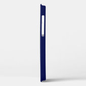 Modernes Monogramm Navy Blue Case-Mate iPhone Hülle (Rückseite / Links)