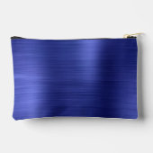 Modernes Monogramm Navy Blue Zubehörtasche (Rückseite)