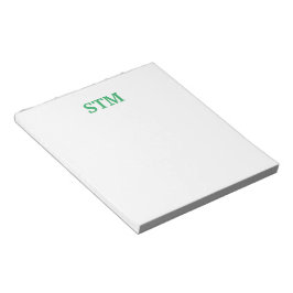 Modernes Monogramm Notepad Notizblock