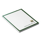 Modernes Monogramm Notizblock (angewinkelt)