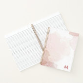 Modernes Monogramm-Notizbuch Notizblock (Innenseite)