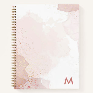 Modernes Monogramm-Notizbuch Notizblock