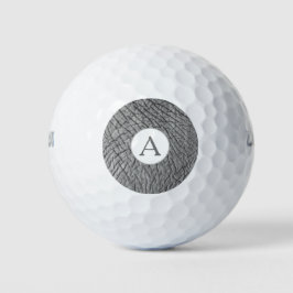 Modernes Monogramm personalisiert Golfball
