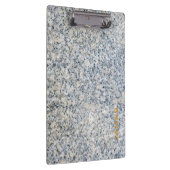 Modernes Monogramm Personalisiert-Granit und Gold Klemmbrett (Rechts)