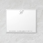 Modernes Monogramm Personalisiert Notepad Notizblock<br><div class="desc">Modernes und einfach gestaltetes Notizblock.</div>