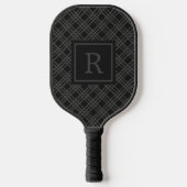 Modernes Monogramm Pickleball Schläger (Vorderseite)