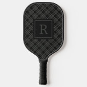 Modernes Monogramm Pickleball Schläger (Rückseite)