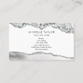 Modernes Monogramm Schönheit Makeup Elegant Berufl Visitenkarte (Rückseite)