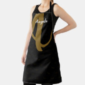 Modernes Monogramm Schwarz Schürze (InSitu)