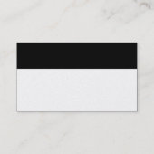 Modernes Monogramm - Schwarz und Weiß (Gold) Visitenkarte (Rückseite)