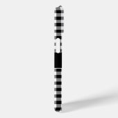 Modernes monogramm Schwarz-Weiß-Muster Case-Mate iPhone Hülle (Rückseite / Rechts)