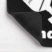 Modernes, monogramm Schwarz-Weiß-Trendpickleball Mousepad (Ecke)