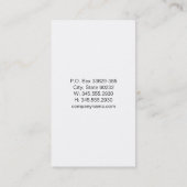 Modernes Monogramm | Schwarzer Marmor | Gold gebür Visitenkarte (Rückseite)