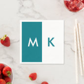 Modernes Monogramm Serviette (Beispiel)