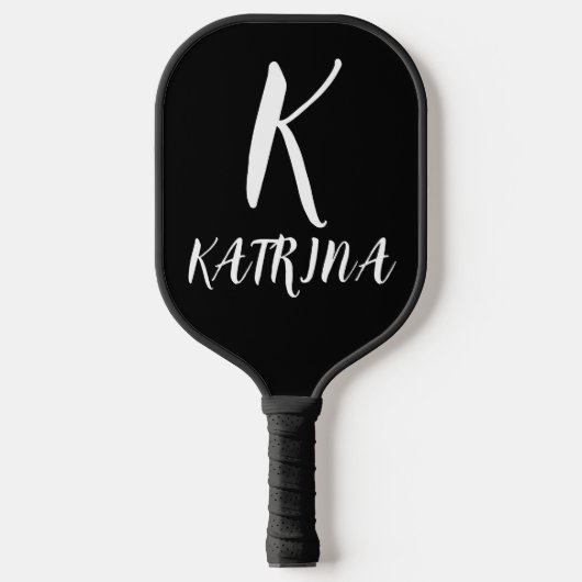 MODERNES MONOGRAMM-SKRIPT-KUSTOM-PICKLEBALL-PADDDL PICKLEBALL SCHLÄGER (Vorderseite)