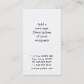 Modernes Monogramm (Tafel) Visitenkarte (Rückseite)