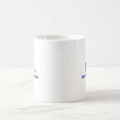 Modernes Monogramm und Name Minimalistisches Desig Kaffeetasse (Mittel)