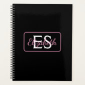 Modernes Monogramm und Name Planer (Vorderseite)