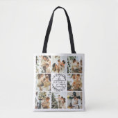 Modernes Monogramm und Personalisiertes Collage Tasche (Vorderseite)