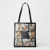 Modernes Monogramm und Personalisiertes Collage Tasche (Vorderseite)