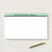 Modernes Monogramm vom Schreibtisch der Post-it Klebezettel (Auf Schreibtisch)