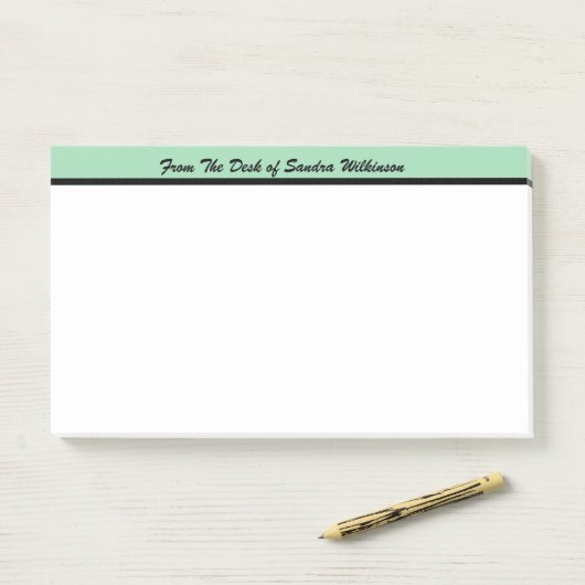 Modernes Monogramm vom Schreibtisch der Post-it Klebezettel (Auf Schreibtisch)