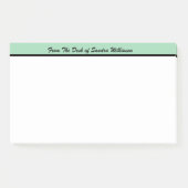 Modernes Monogramm vom Schreibtisch der Post-it Klebezettel (Vorderseite)