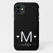 Modernes Monogramm weiblicher Schriftzeichen Schwa Case-Mate iPhone Hülle (Rückseite)