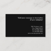 Modernes Monogramm (weiß) Visitenkarte (Rückseite)