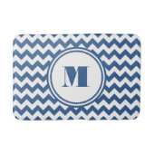 Modernes Monogramm Zickzack gestrichen Badematte (Vorderseite)