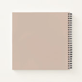 Modernes monogrammiertes Foto-Notizbuch mit 3 Bild Notizblock (Rückseite)
