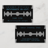 Modernes monotones inspiriertes Blickschwarzes der Visitenkarte (Vorne/Hinten)