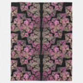 Modernes Mosaik - Fraktal Fleecedecke (Vorderseite)