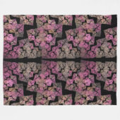 Modernes Mosaik - Fraktal Fleecedecke (Vorderseite (Horizontal))
