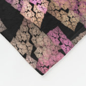 Modernes Mosaik - Fraktal Fleecedecke (Ecke)