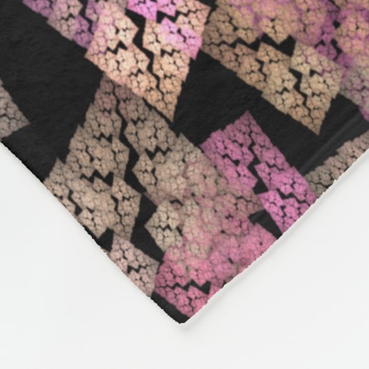 Modernes Mosaik - Fraktal Fleecedecke (Ecke)