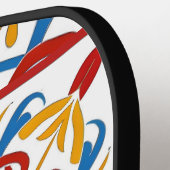modernes Mosaik, Mandala-Muster Pickleball Schläger (Linke Seite)