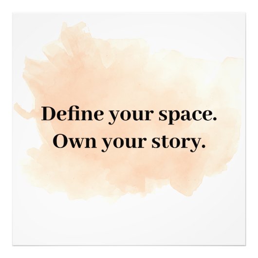 Modernes Motivierend Poster - Fettformatiges Angeb (Vorne)