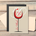 Modernes Motivierend Rotes Weinglas 50. Geburtstag Magnetkarte<br><div class="desc">Motivierend und lustige 50. Geburtstagskarte. Das Design hat ein abstraktes Rotwein mit einer Altersnummer und im Hintergrund ist die Zahl in Weiß. Text 50 Also, was motivierend, positiv und lustig ist und perfekt für eine Person mit einem Sinn für Spaß ist. Sie können die Altersnummer mit jedem anderen Alter ändern....</div>