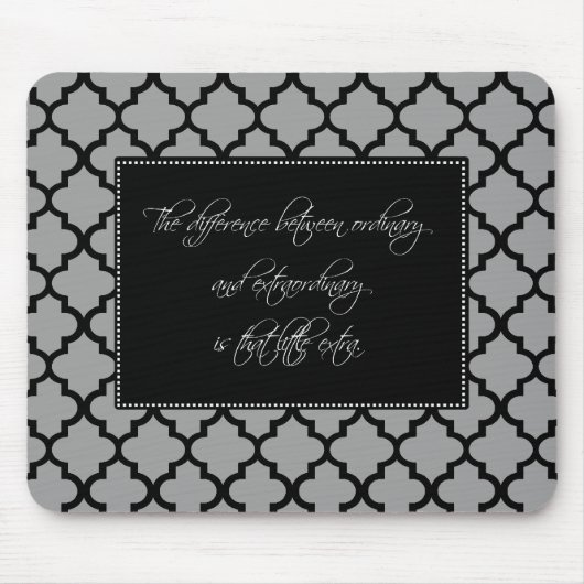 Modernes motivierend Zitat Mousepad (Vorne)