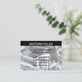 Modernes Motorradthema Visitenkarte (Stehend Vorderseite)