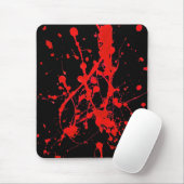 Modernes mousepad, abstrakt, schwarz, rot, mousepad (Mit Mouse)