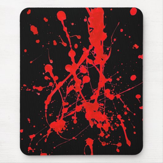 Modernes mousepad, abstrakt, schwarz, rot, mousepad (Vorne)