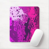 Modernes Mousepad, rosa, violett, besprüht, abstra Mousepad (Mit Mouse)