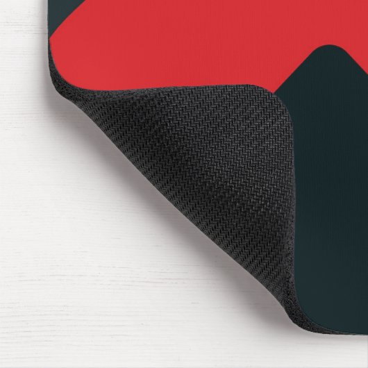 Modernes mousepad, Schwarzes, Rot, Grau, abstrakt Mousepad (Ecke)
