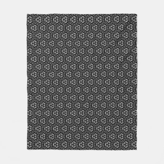 Modernes Mudcloth Fleece Blanket, 50"x60" (Vorderseite)
