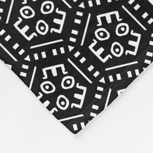 Modernes Mudcloth Fleece Blanket, 50"x60" (Ecke)