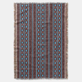 Modernes Mudcloth-Pattern-Keule Decke (Vorderseite Vertikal)