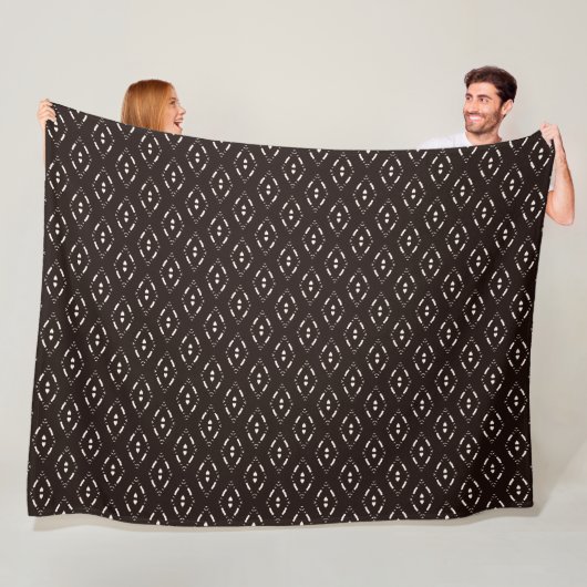 Modernes Mudcloth Tribal Fleece Blanket (Beispiel)